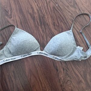 Calvin Klein Heather Gray Bralette
